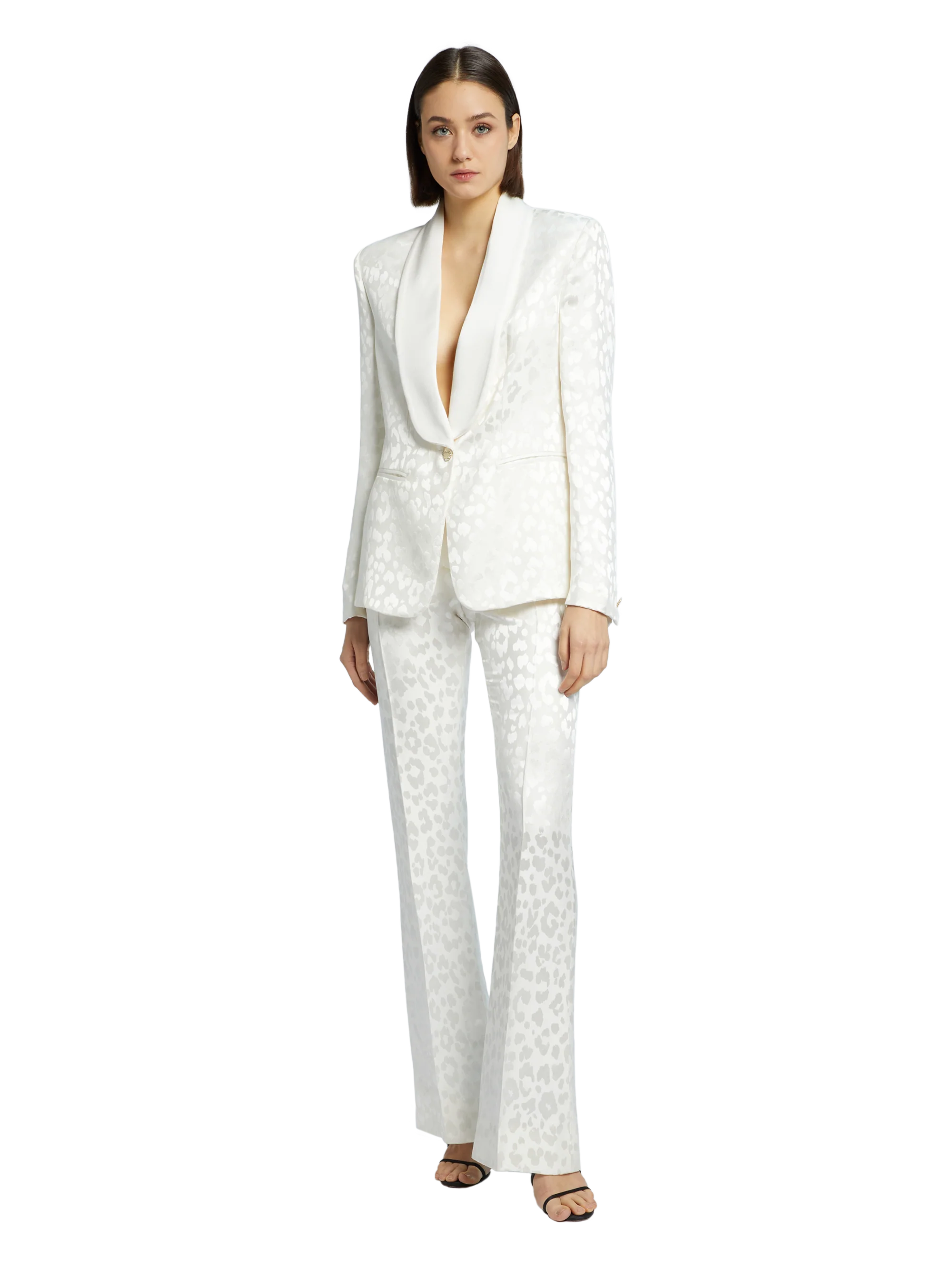 ANIMALIER FLARE TROUSERS - Image 6