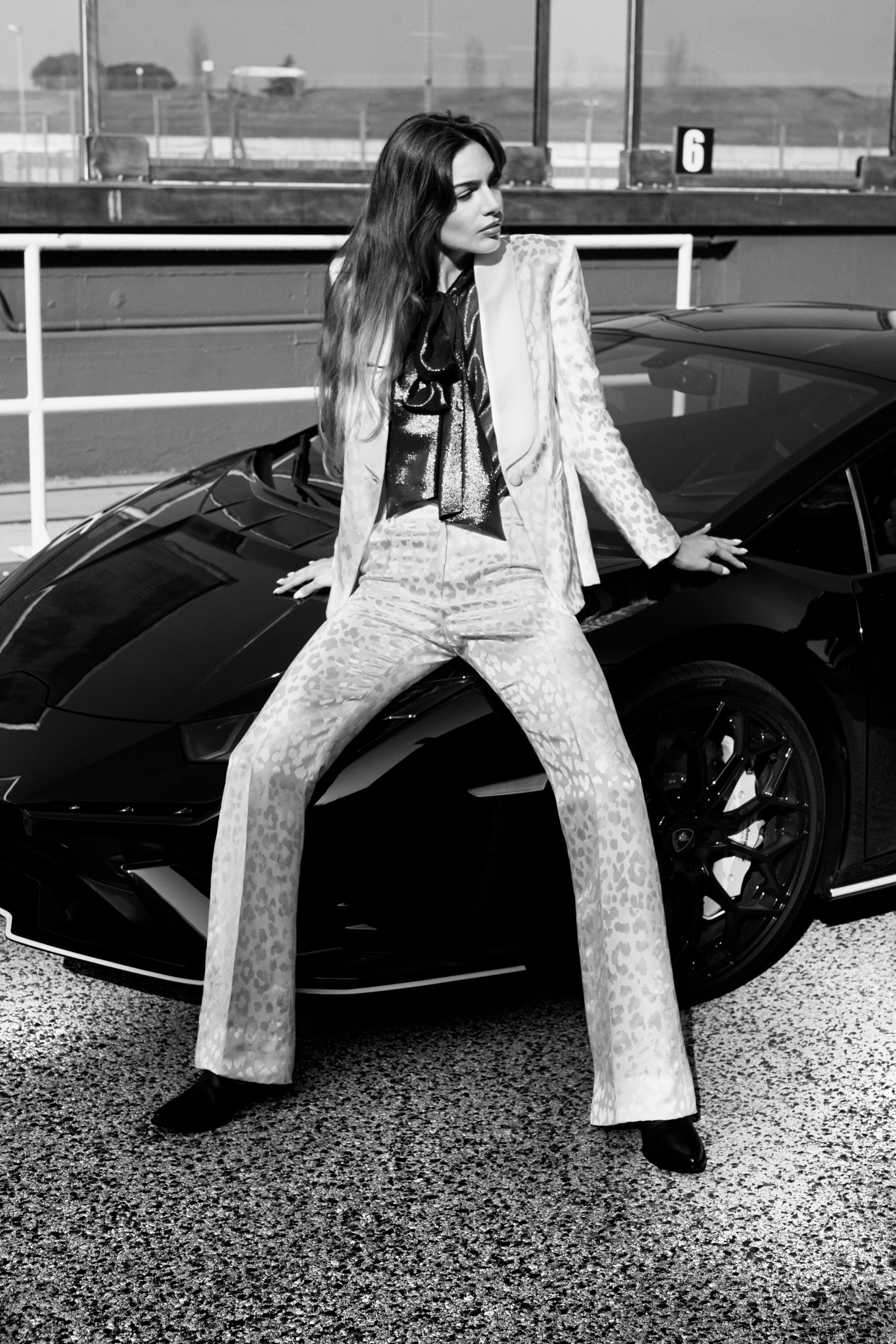 ANIMALIER FLARE TROUSERS - Image 7