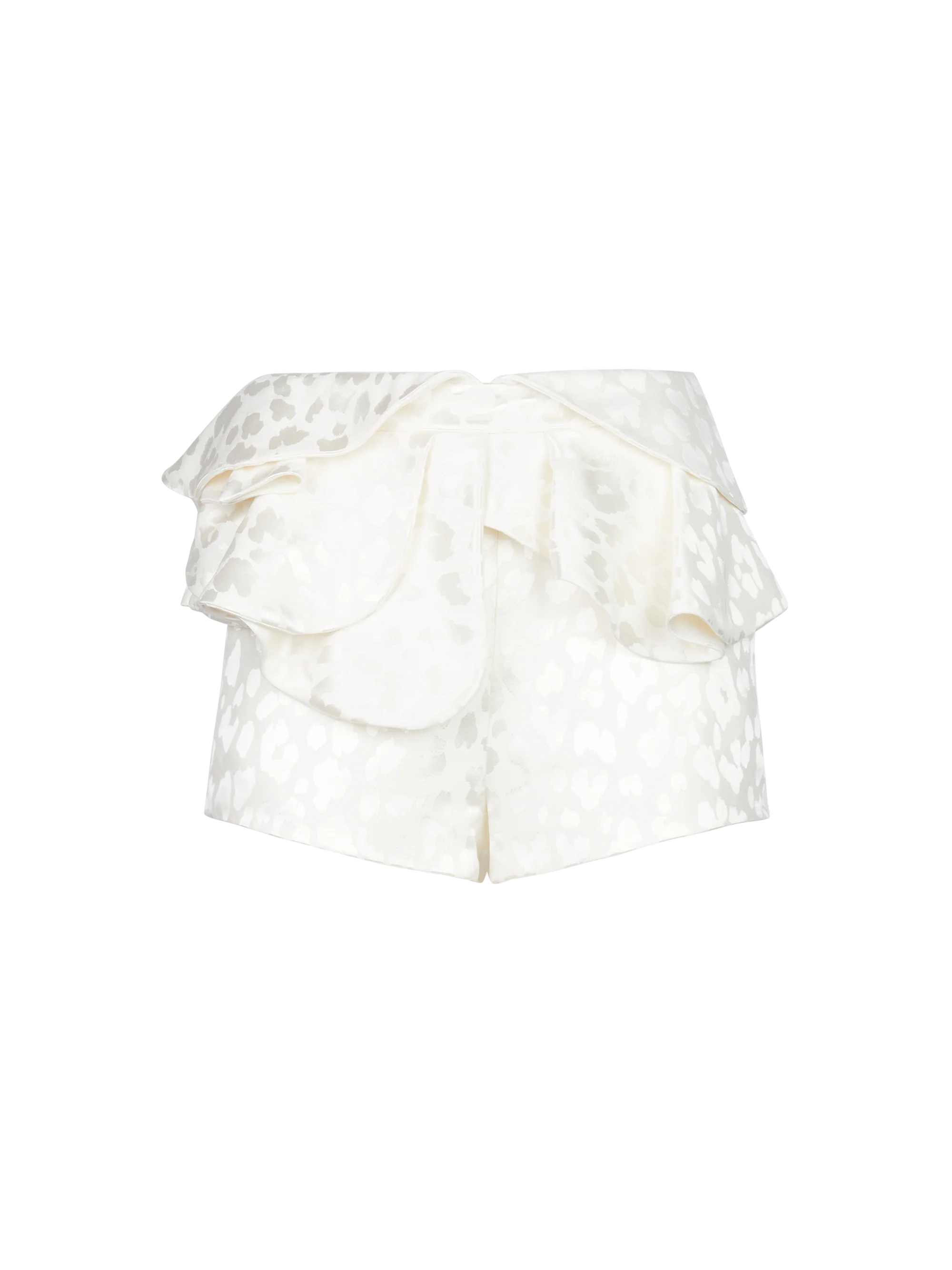ANIMALIER RUFFLED SHORTS - Image 4