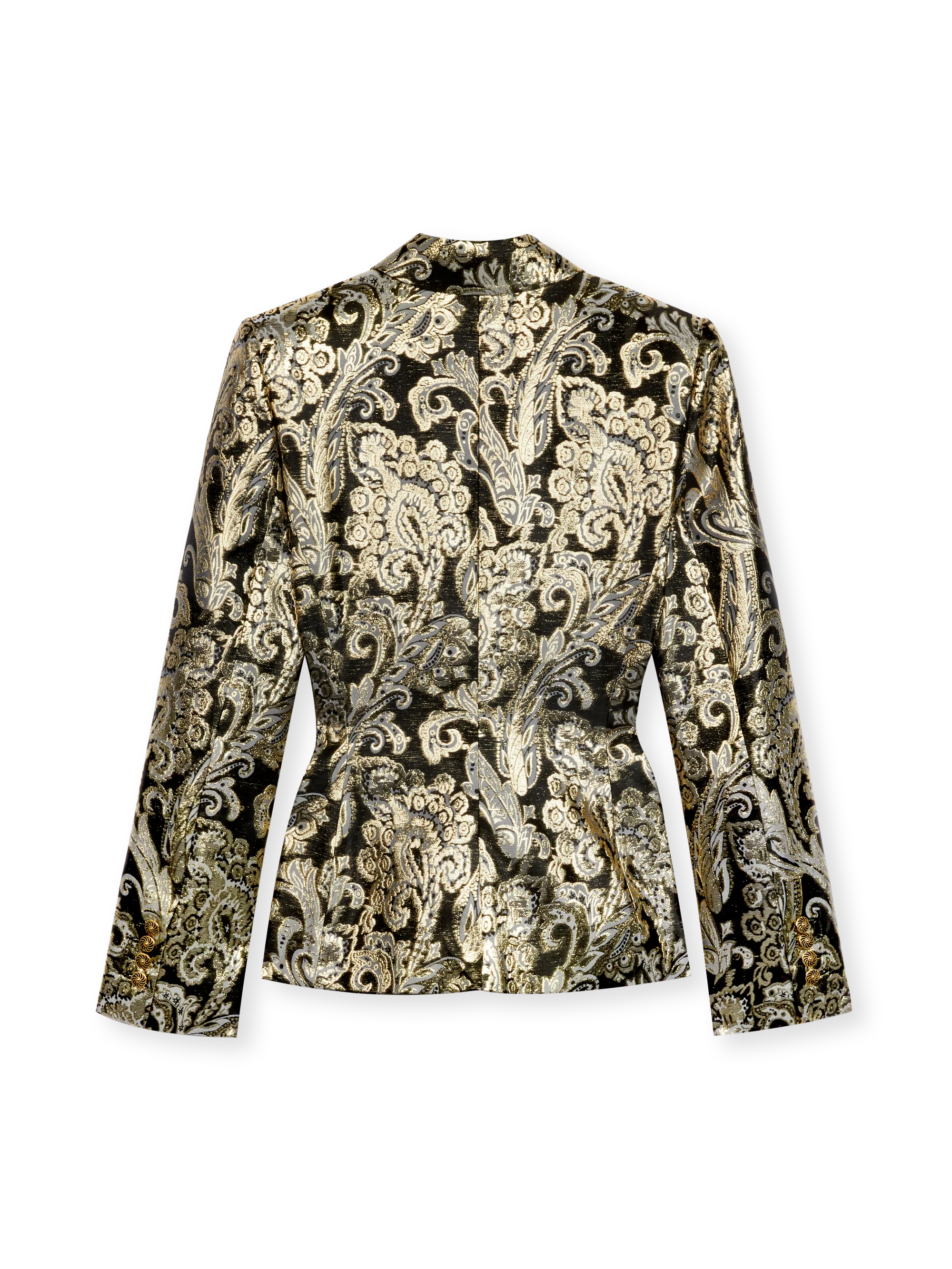 Blazer slim fit in jacquard lamè - Image 4