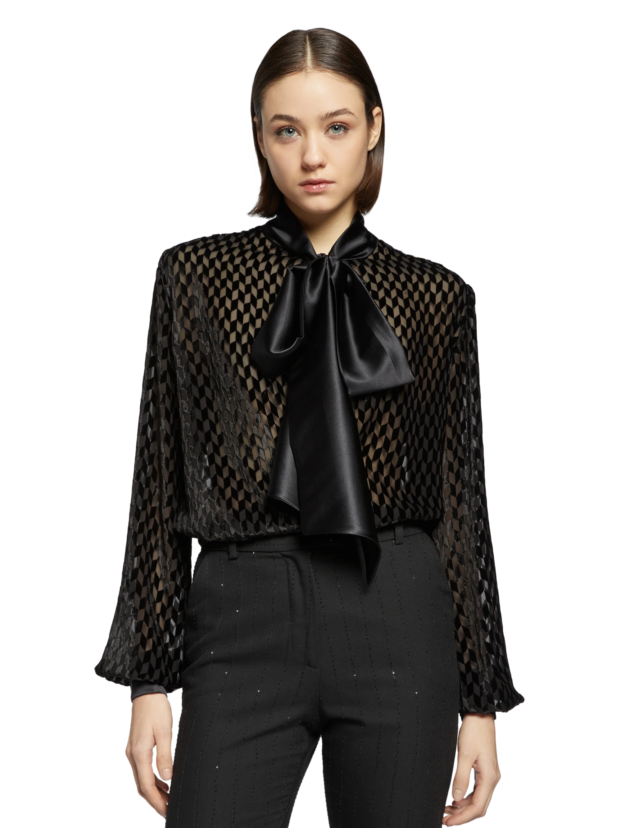 BLOUSE WITH BOW - Image 6