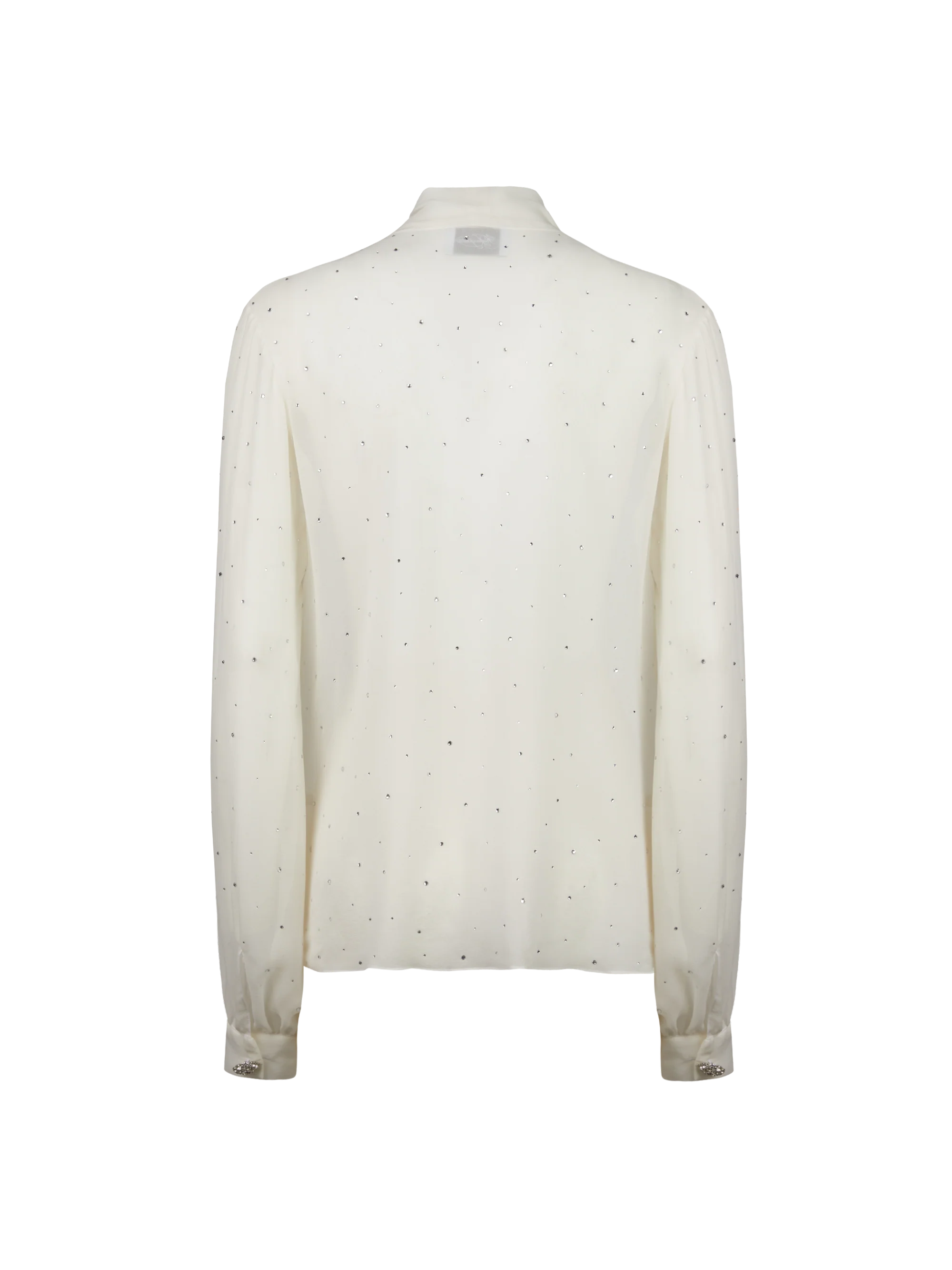 BLOUSE WITH BOW AND CRYSTAL - Image 4