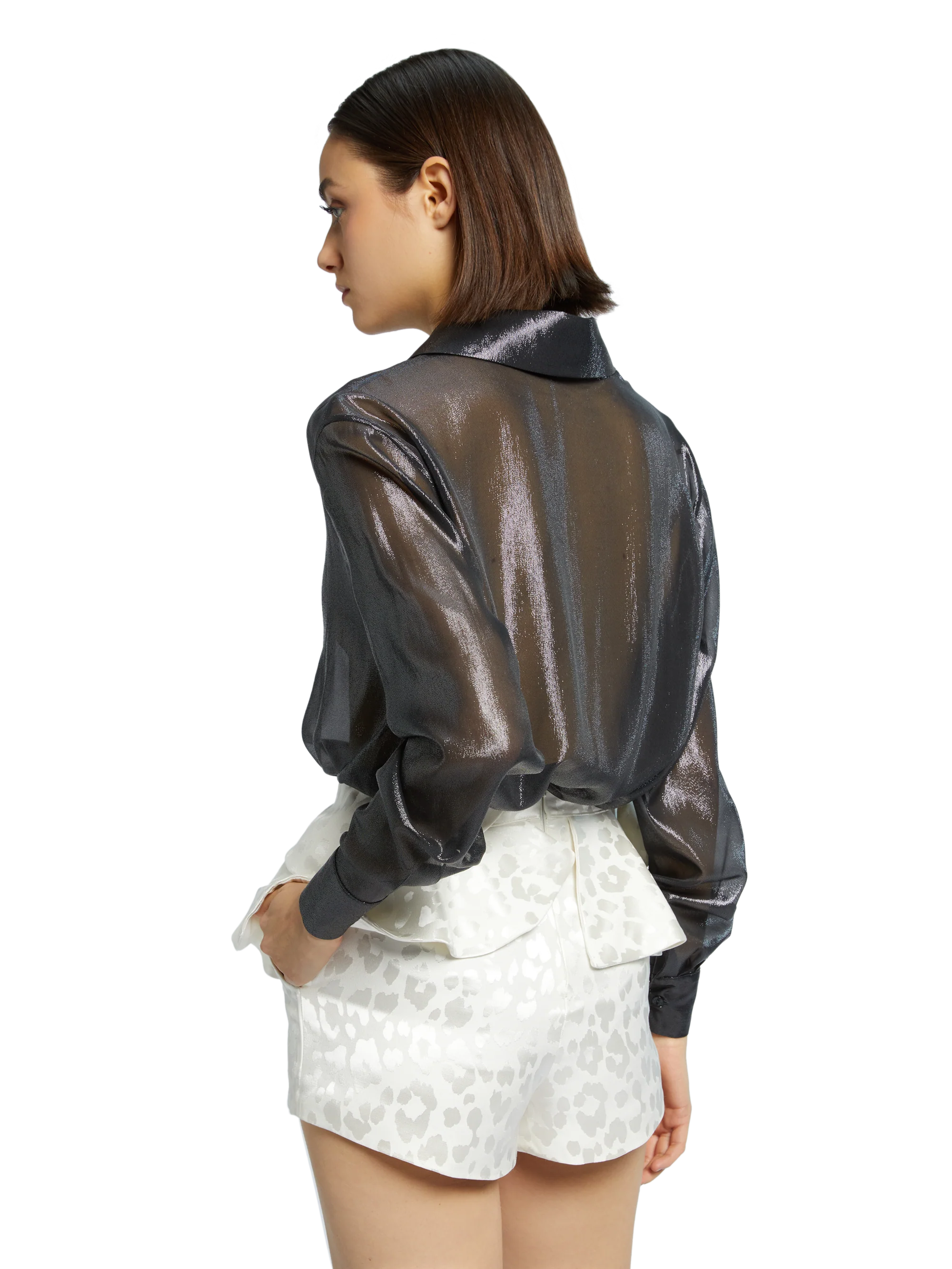 BOXY SHIRT CHIFFON LUREX - Image 5