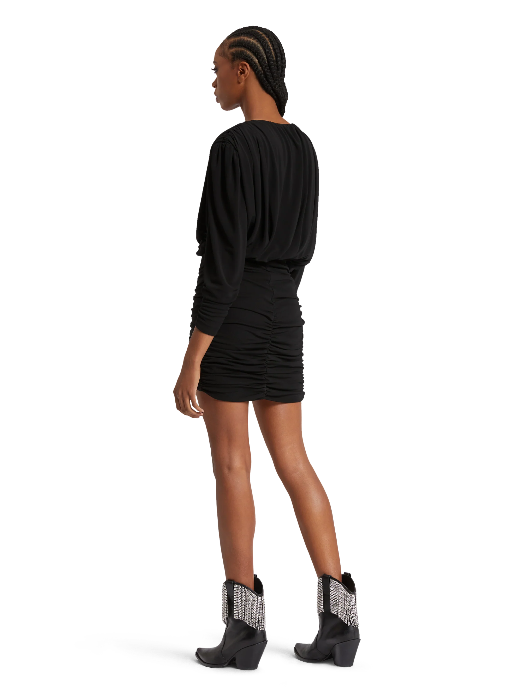 DRAPED MINI DRESS - Image 5