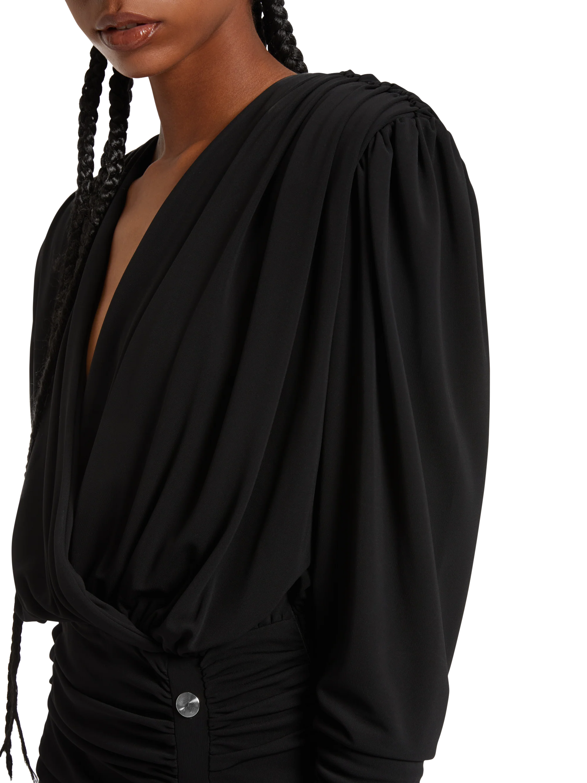 DRAPED MINI DRESS - Image 6