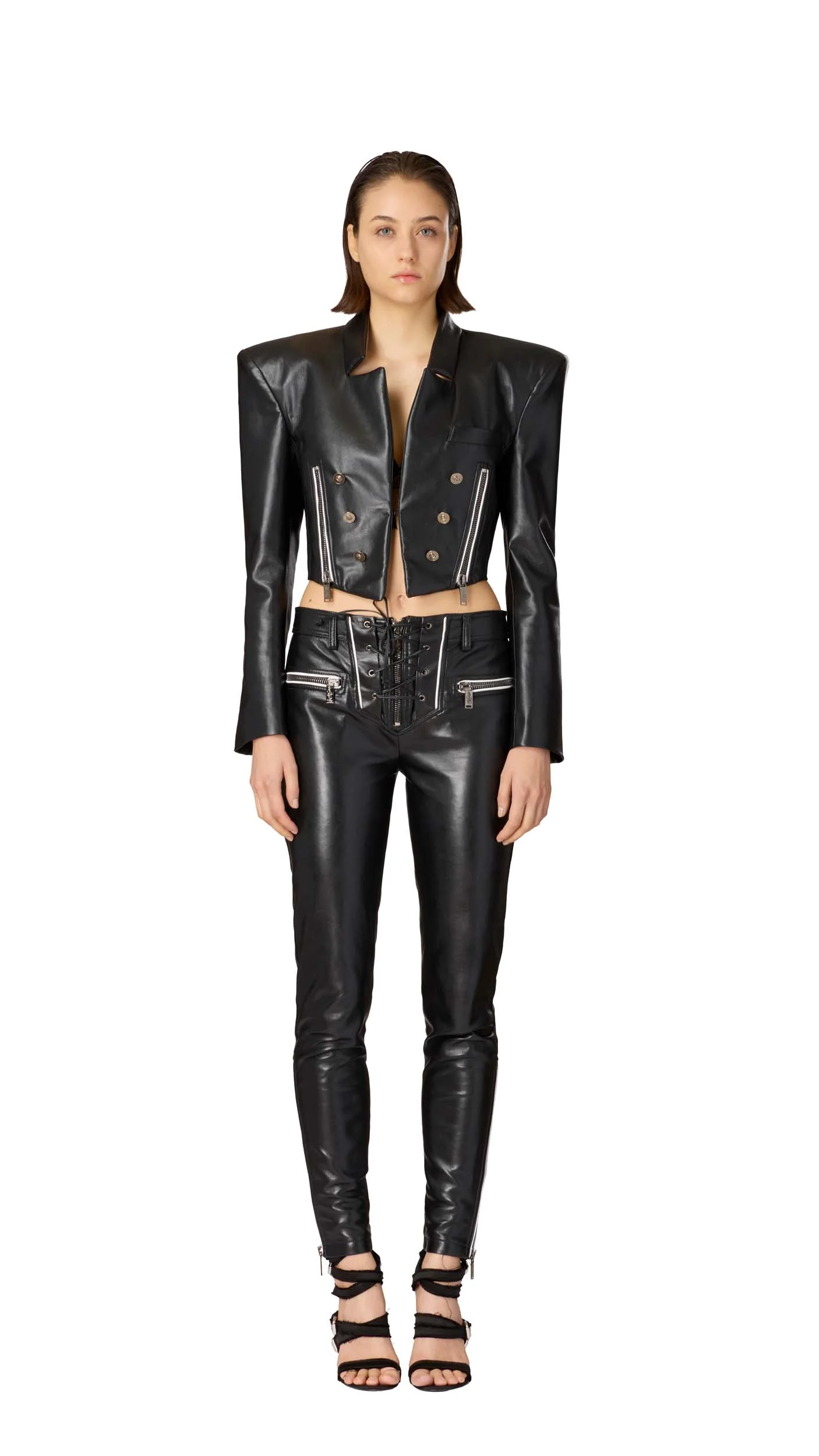 ECO-LEATHER TROUSERS - Image 3