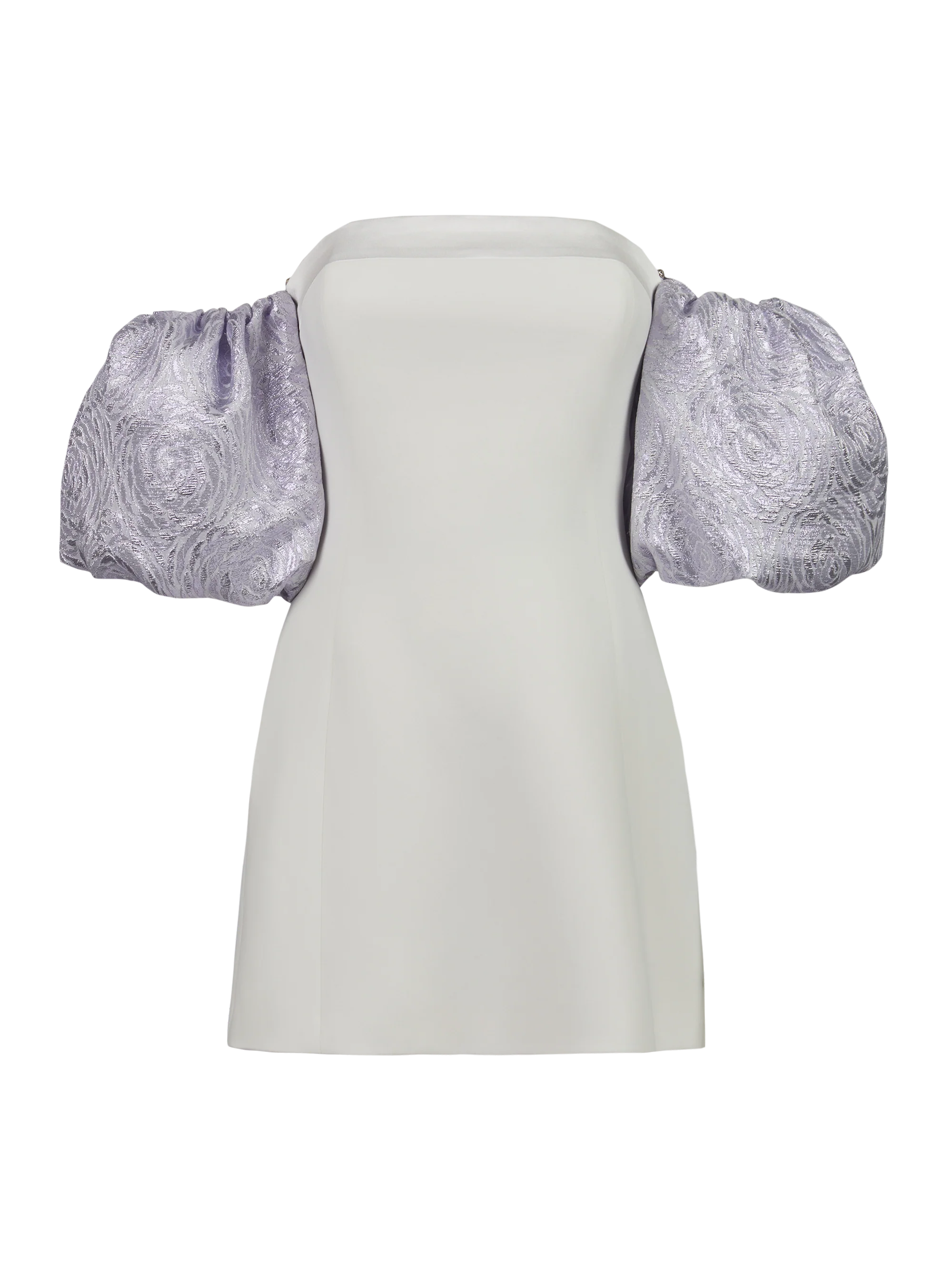 FLARED MINI DRESS WITH BALOON SLEEVES - Image 3