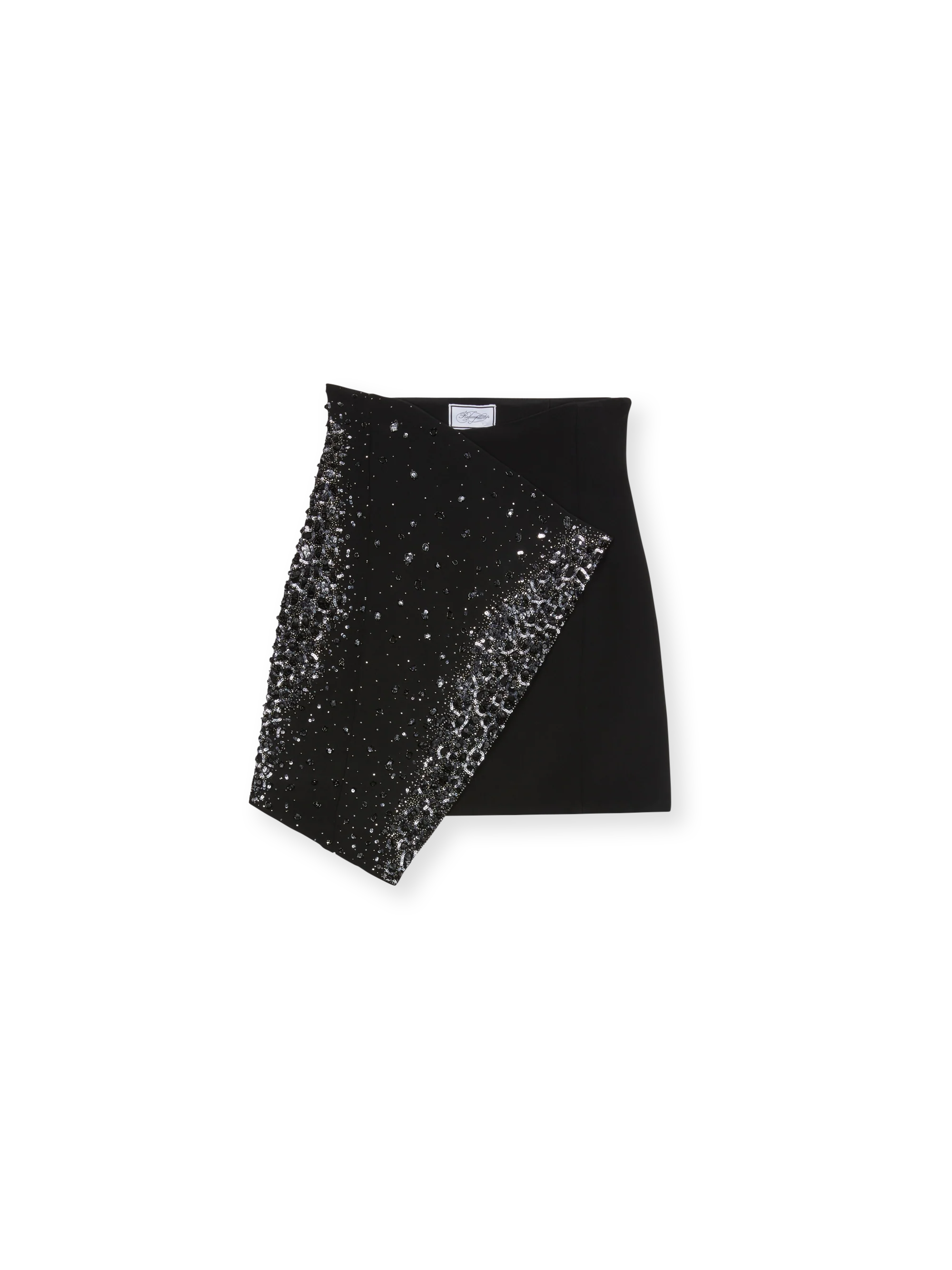 High waist mini skirt with hand embroidery - Image 5