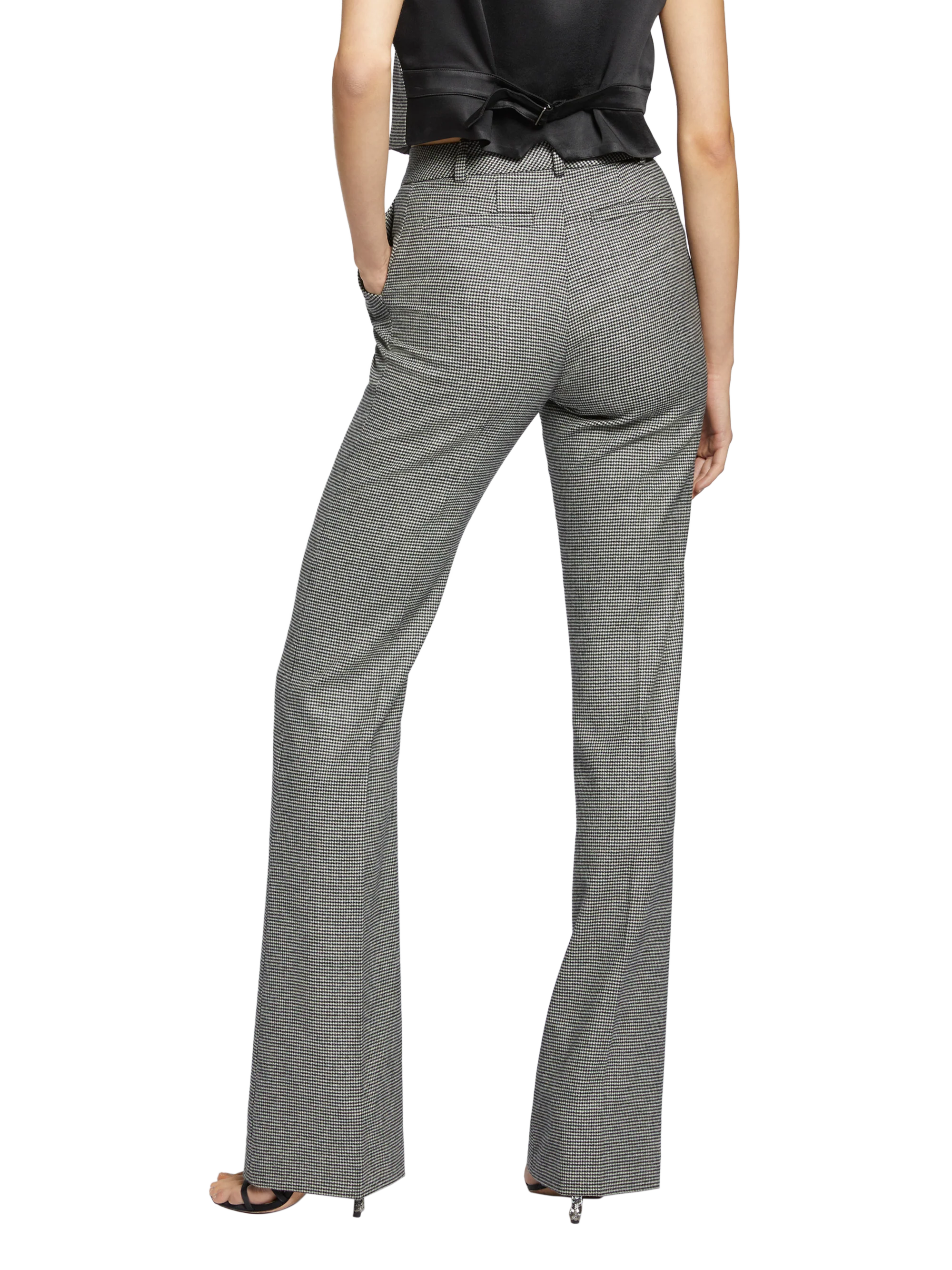 PIED DE POULE FLARE PANTS - Image 6