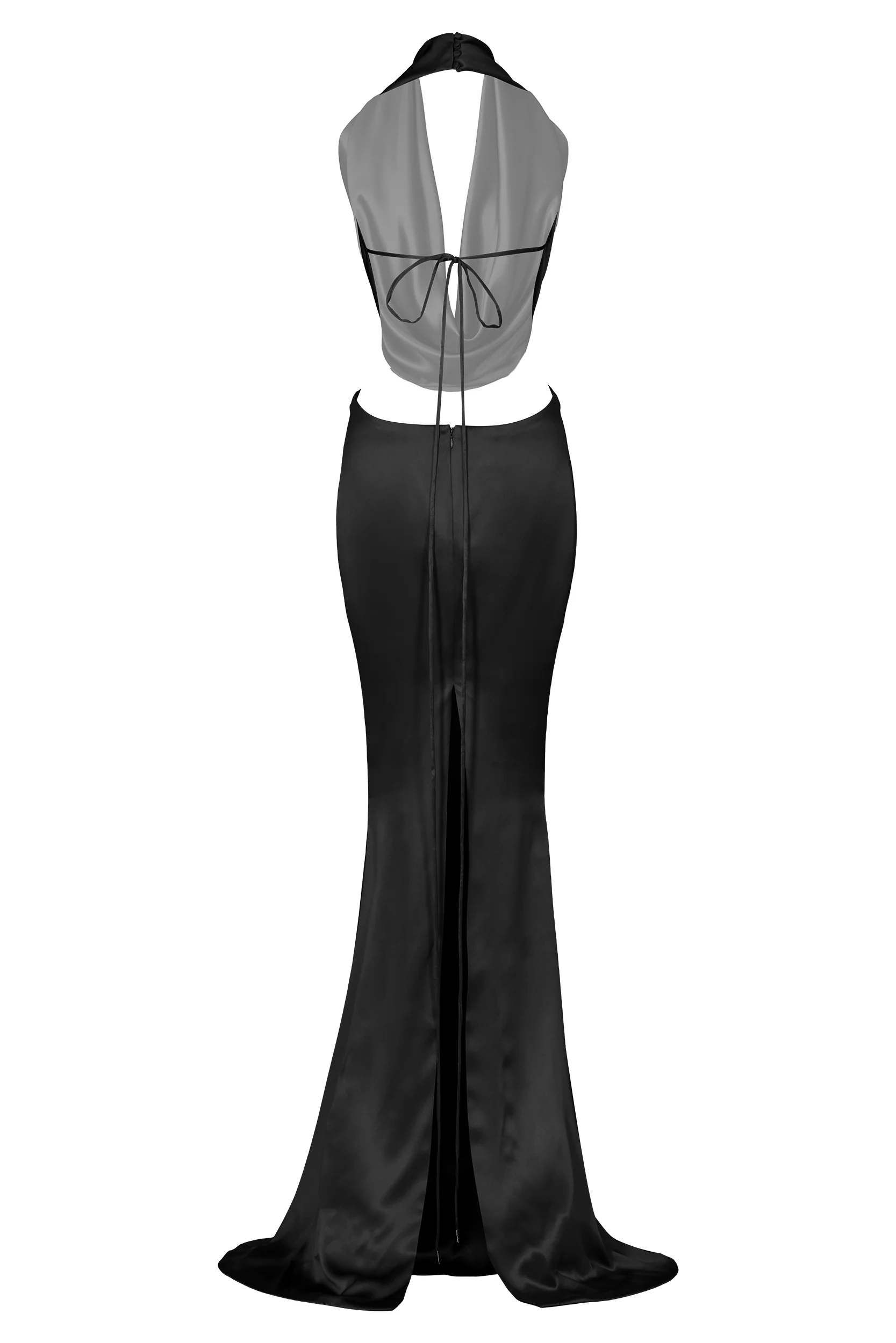 LONG SATIN DRESS - Image 6