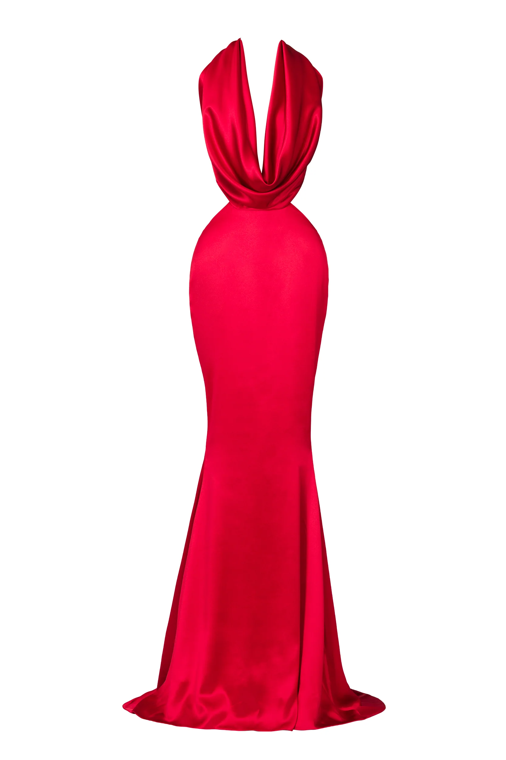 LONG SATIN DRESS - Image 5