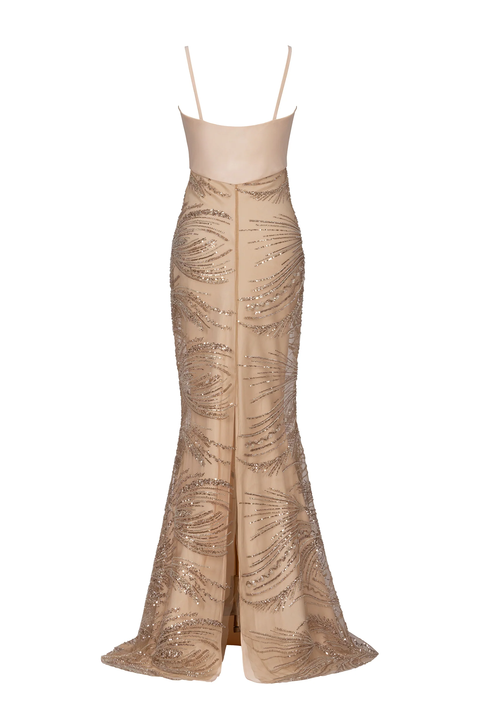 LONG SLIP DRESS WITH BEADS - Image 6