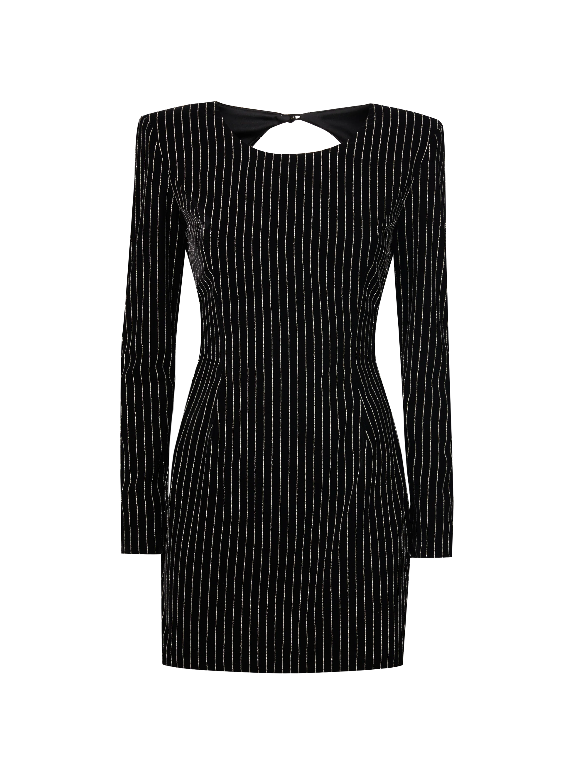 MINI DRESS IN PINSTRIPE VELVET - Image 3