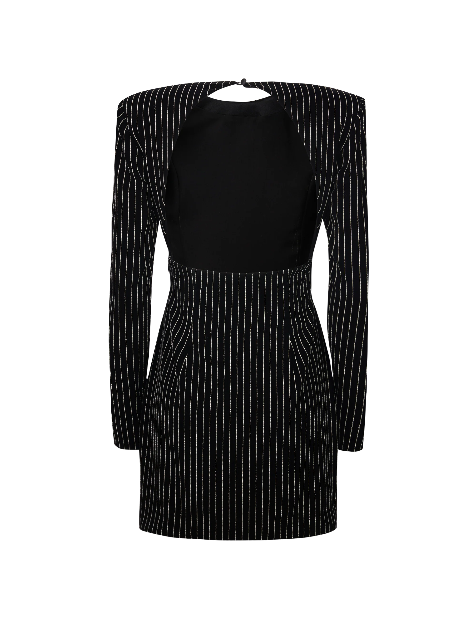 MINI DRESS IN PINSTRIPE VELVET - Image 4