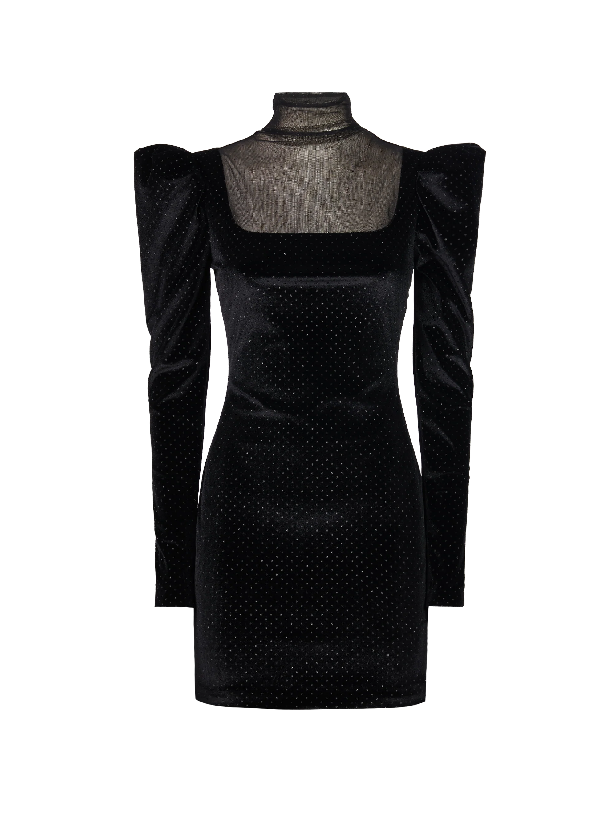 MINI DRESS IN PLUMETIS GLITTER CHENILLE - Image 3