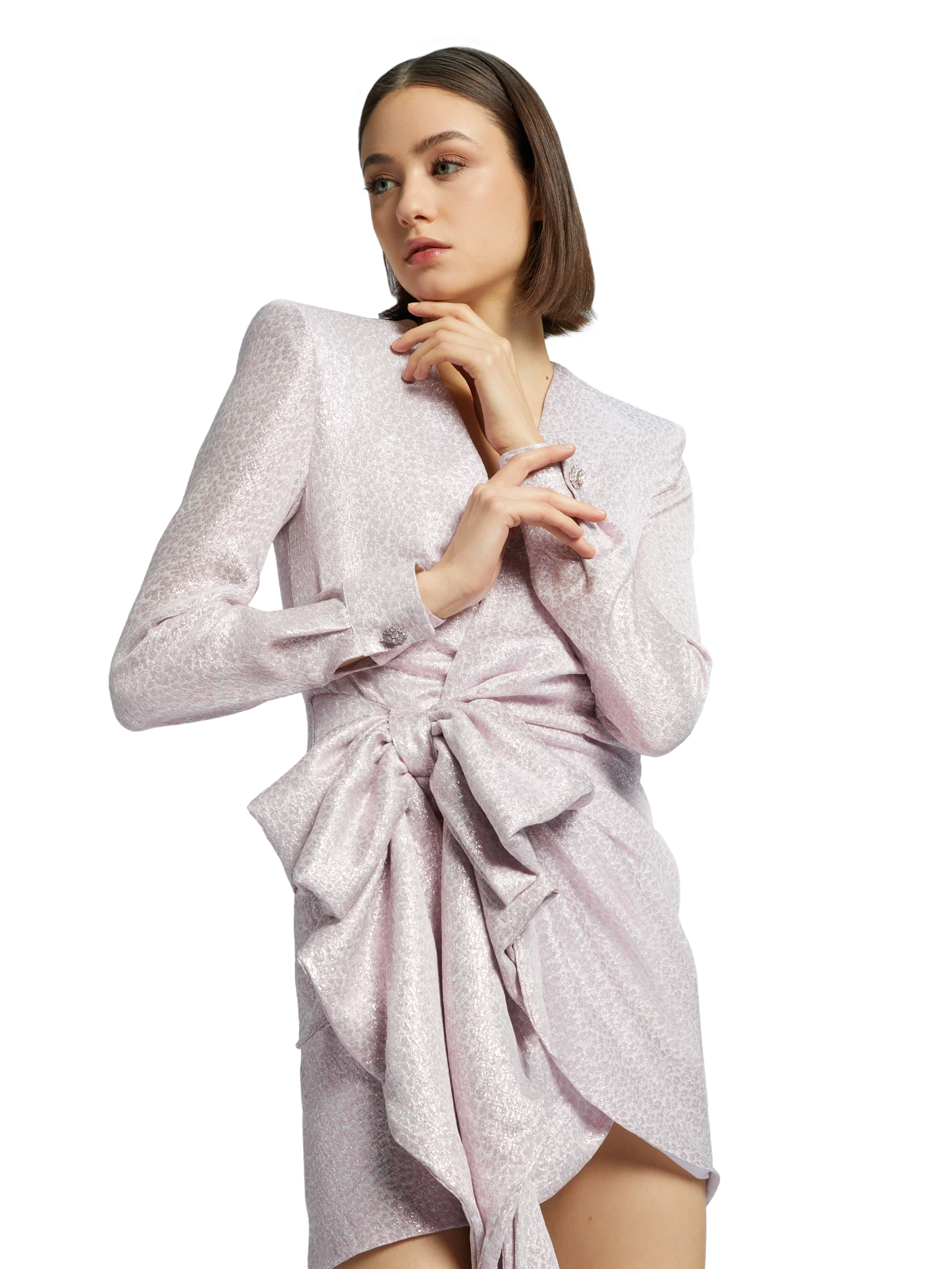 MINI DRESS WITH BOW - Image 2