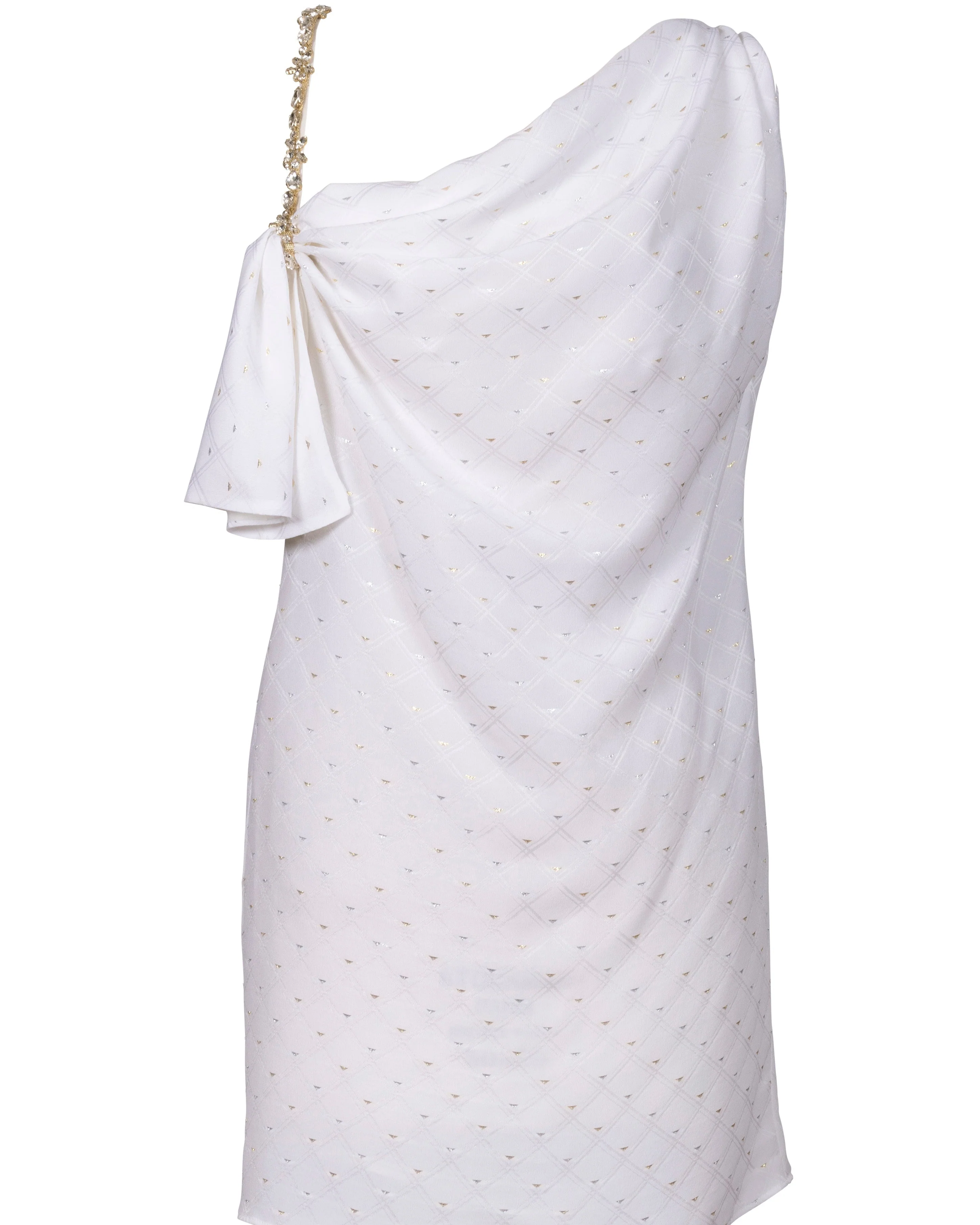 MINI DRESS WITH JEWEL SHOULDER - Image 3