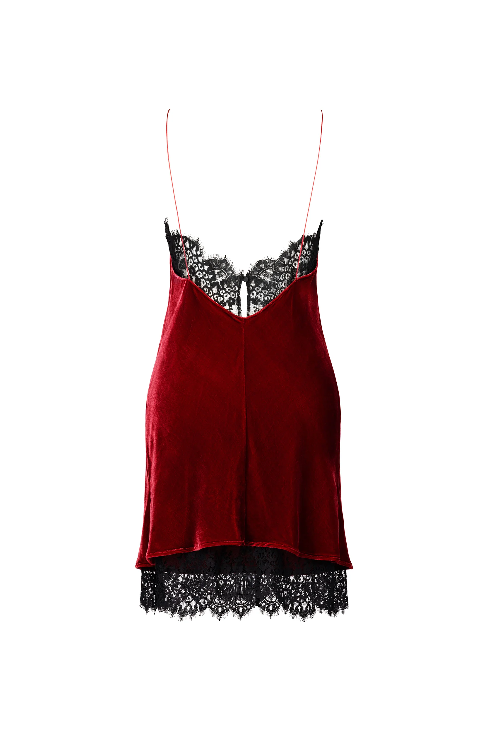 MINI SLIP DRESS WITH LACE - Image 6