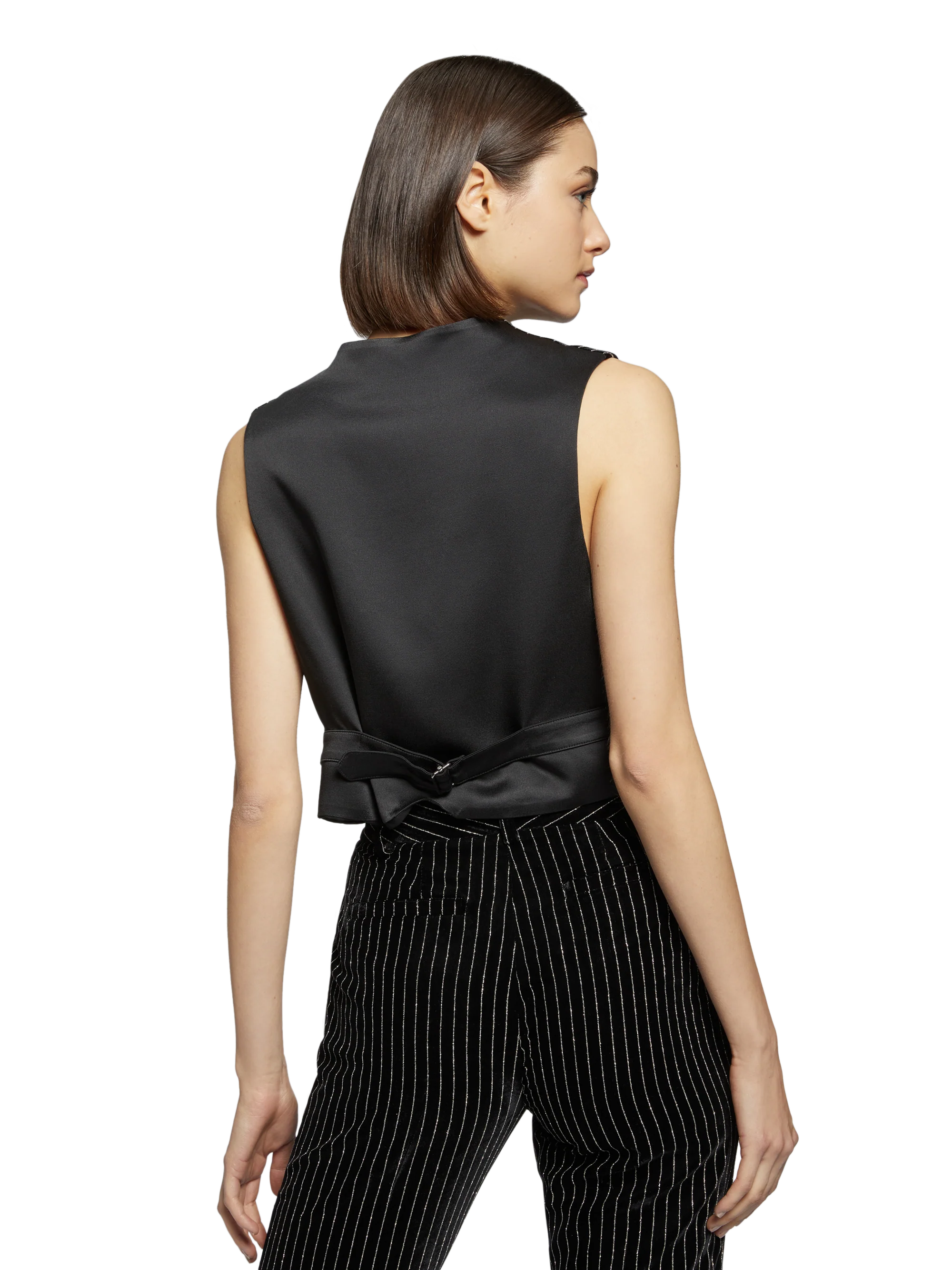 PINSTRIPE VELVET WAISTCOAT - Image 5
