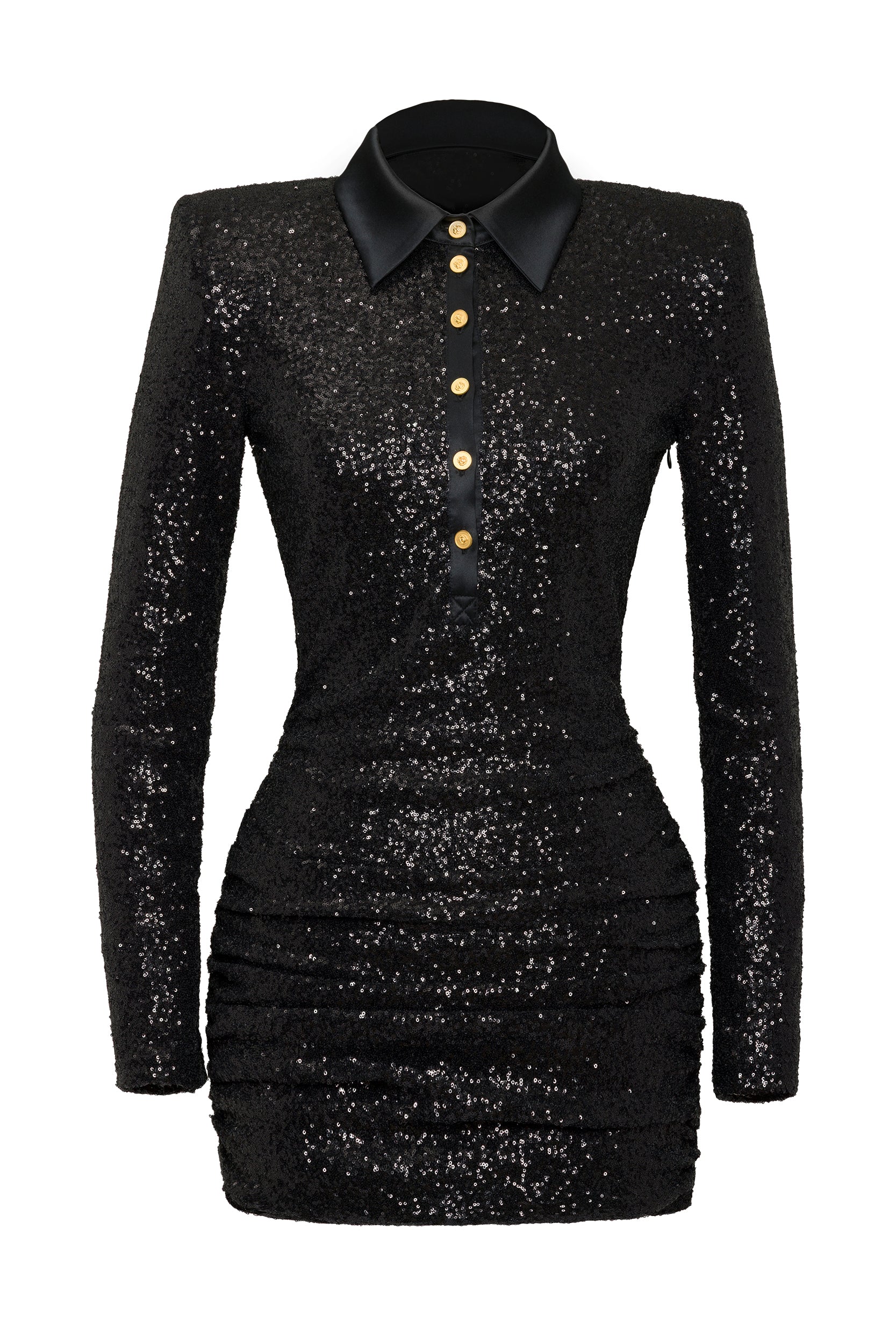 SEQUINED MINI POLO DRESS - Image 5