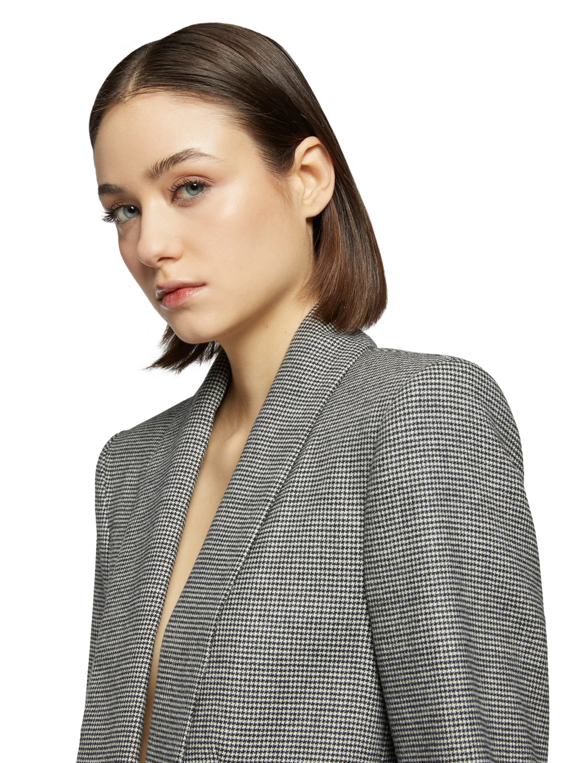 PIED DE POULE SMOKING BLAZER - Image 2