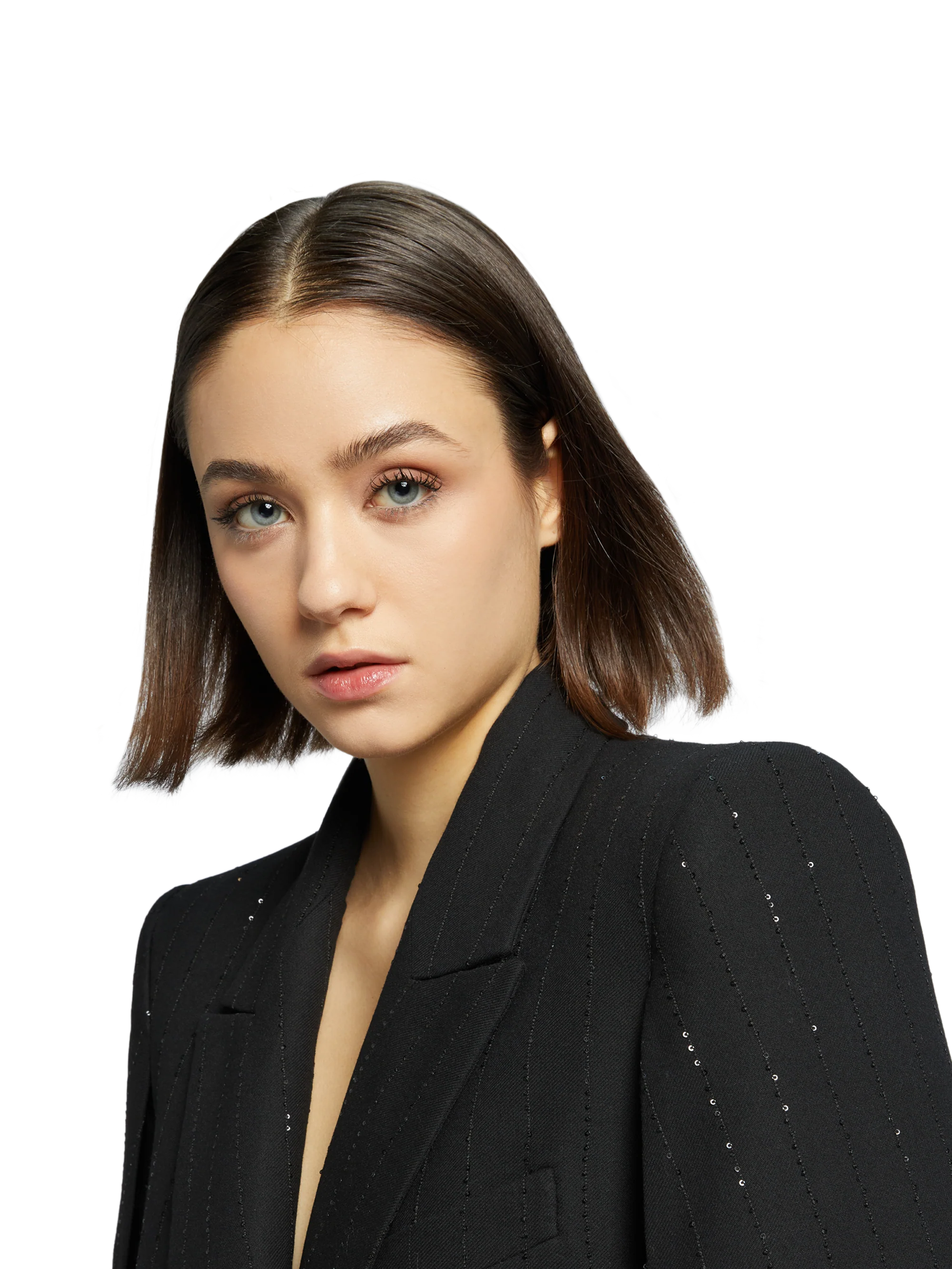 PINSTRIPE MICROSEQUINS BLAZER - Image 2