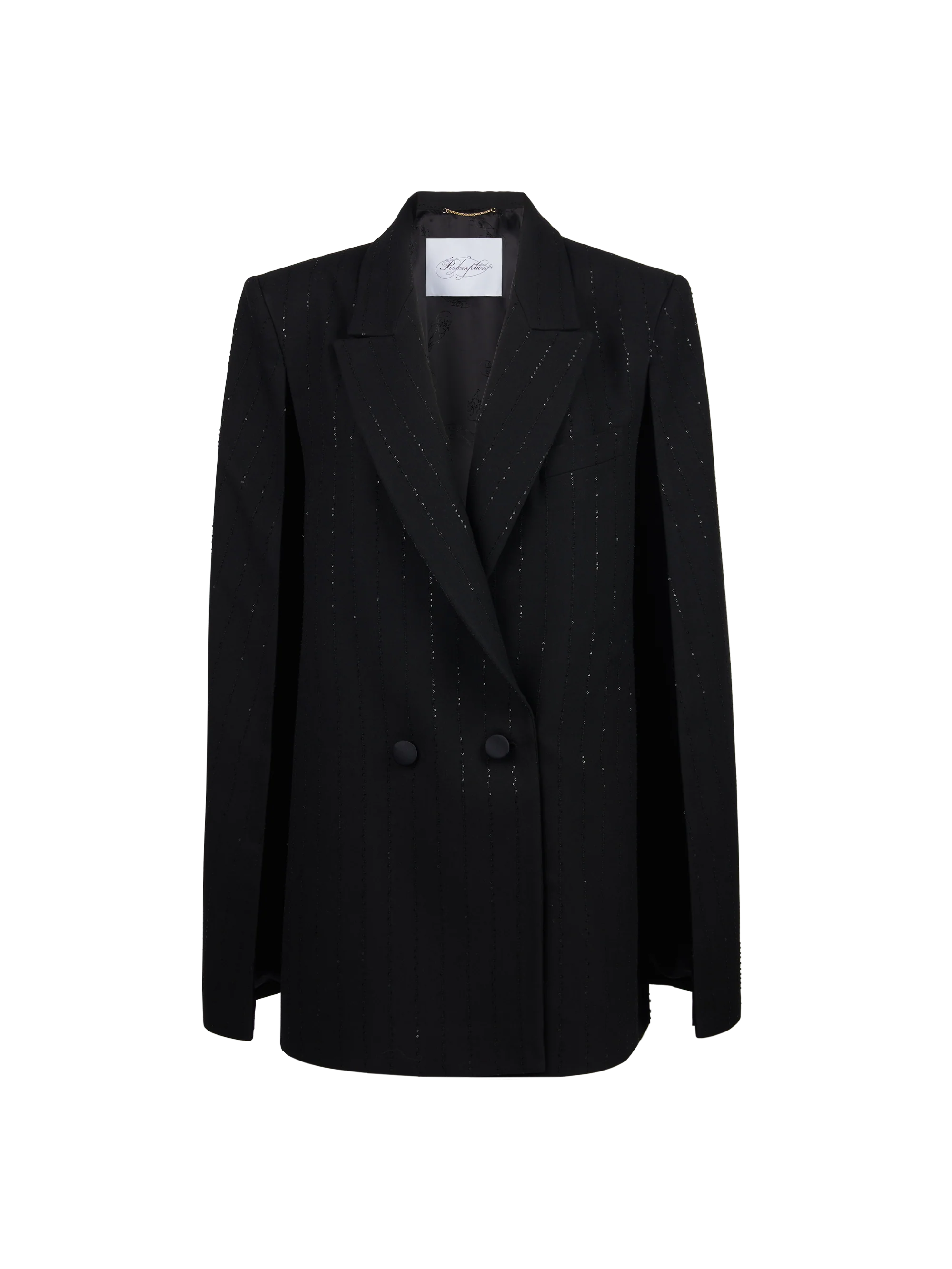 PINSTRIPE MICROSEQUINS BLAZER - Image 3