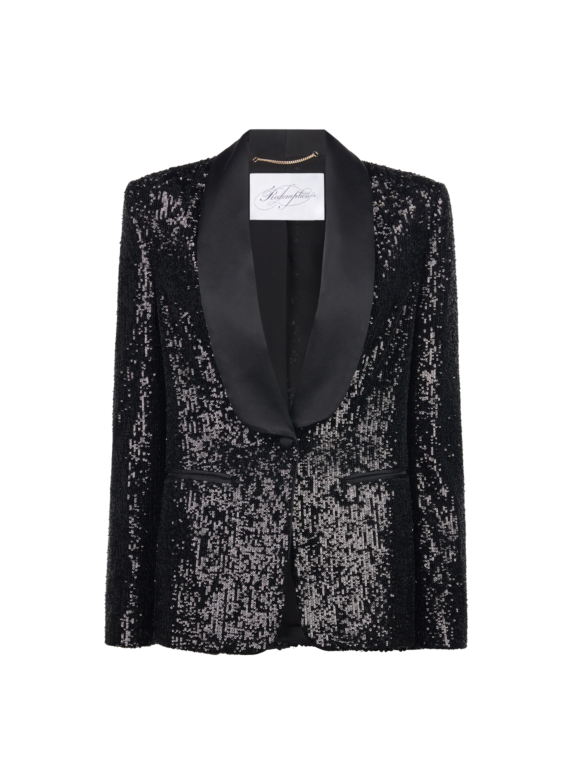 SEQUINS SMOKING BLAZER - Image 3