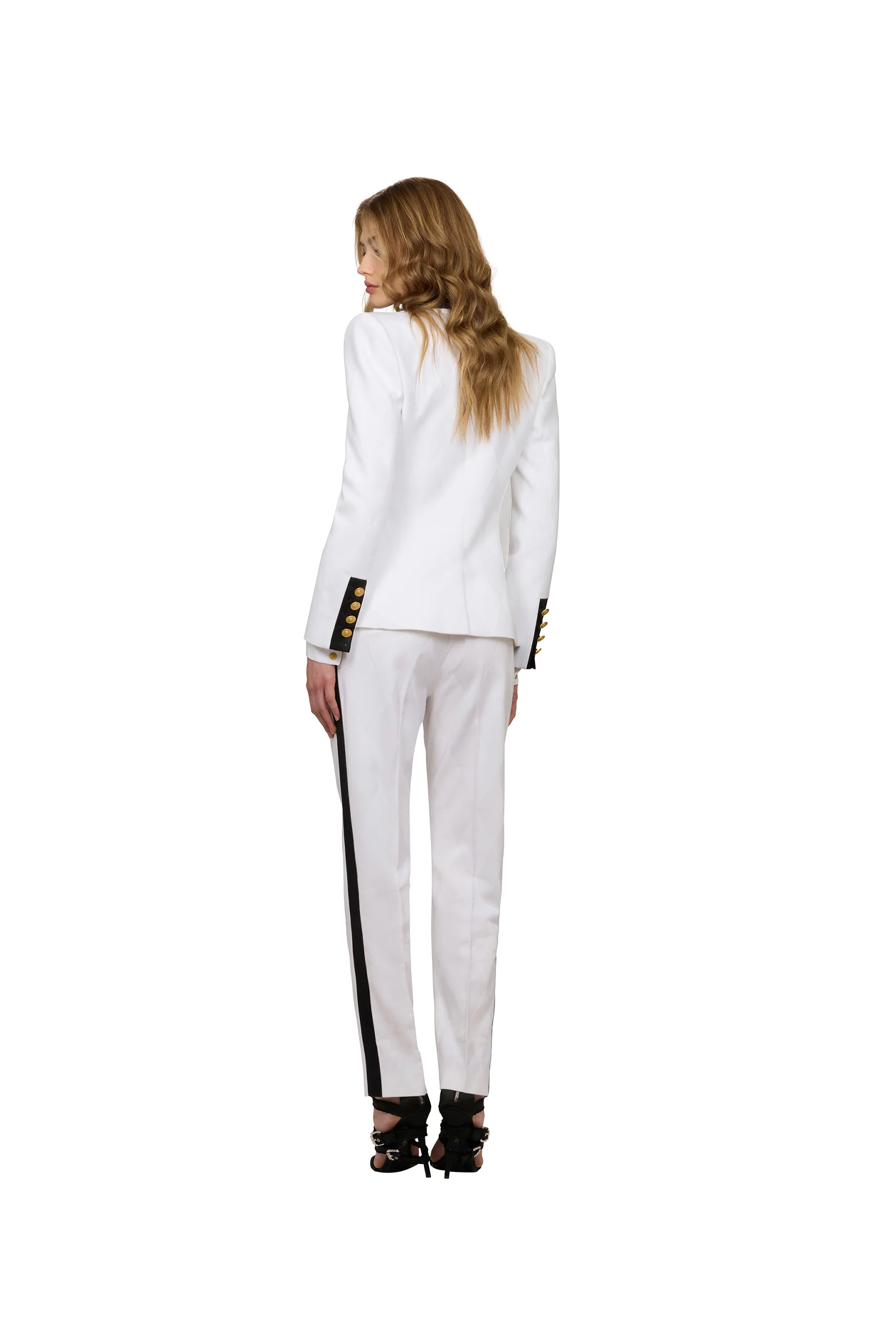 WHITE SLIM FIT BLAZER - Image 4