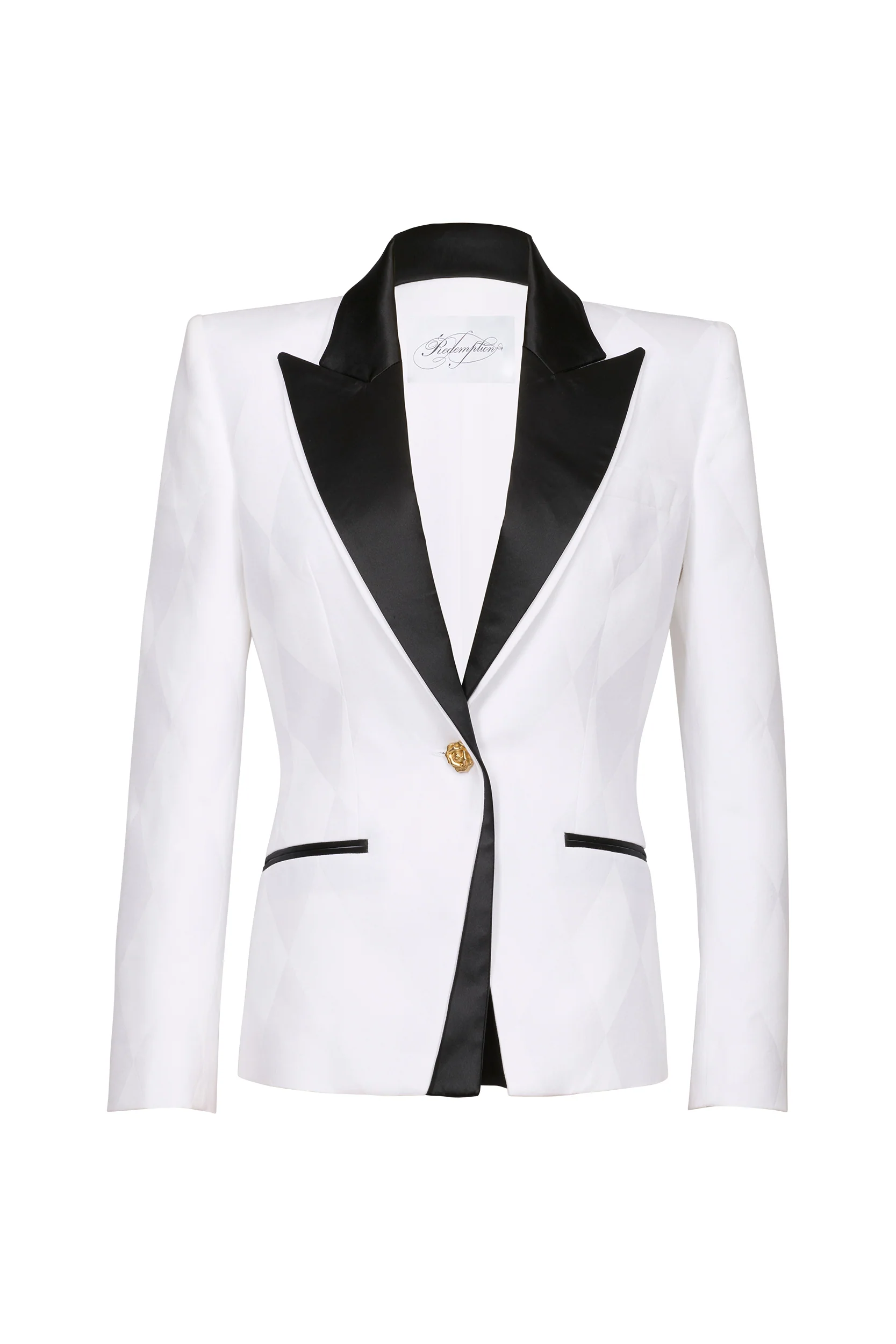 WHITE SLIM FIT BLAZER - Image 5