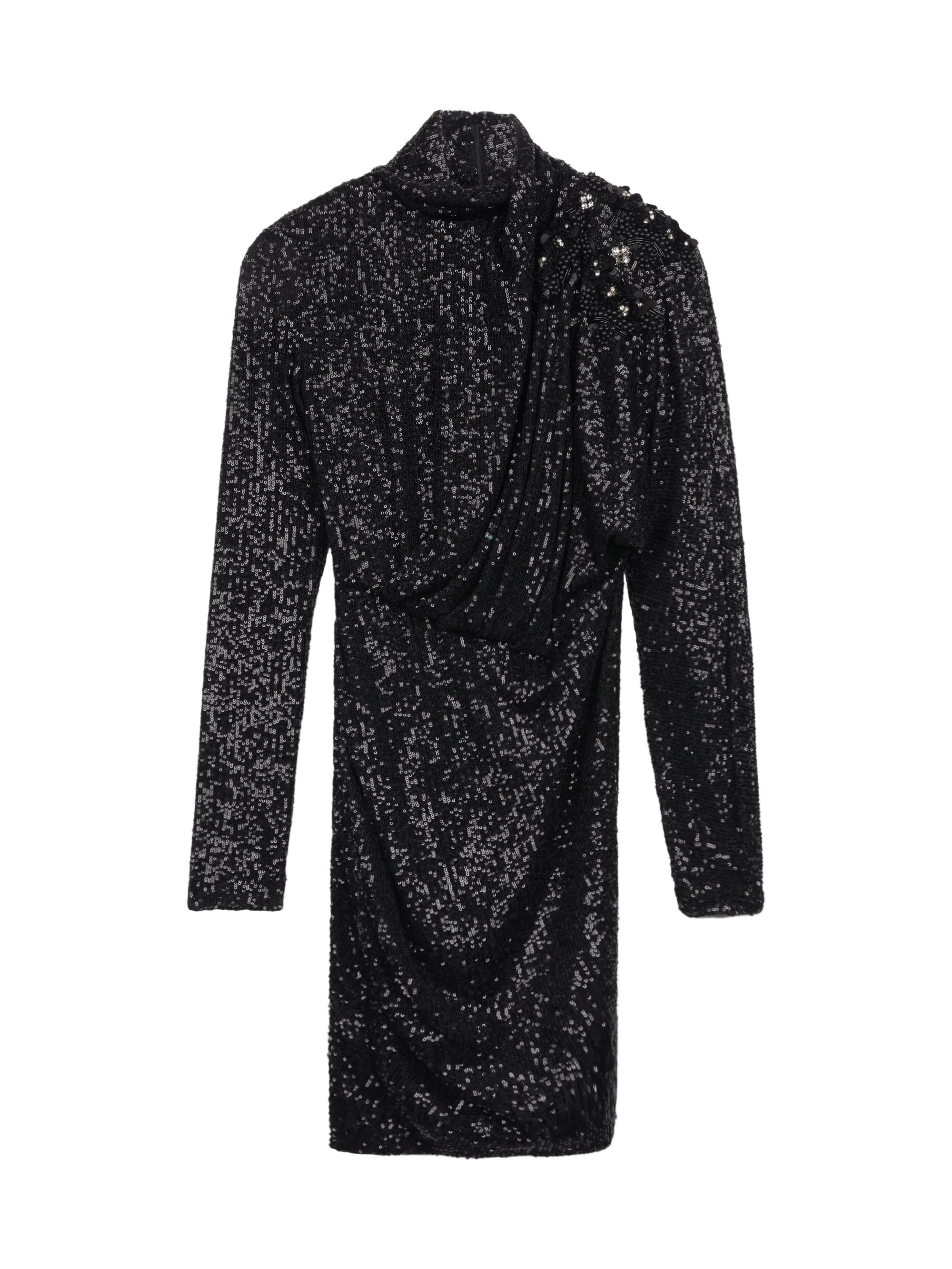 TURTLE-NECK MINI DRESS - Image 3
