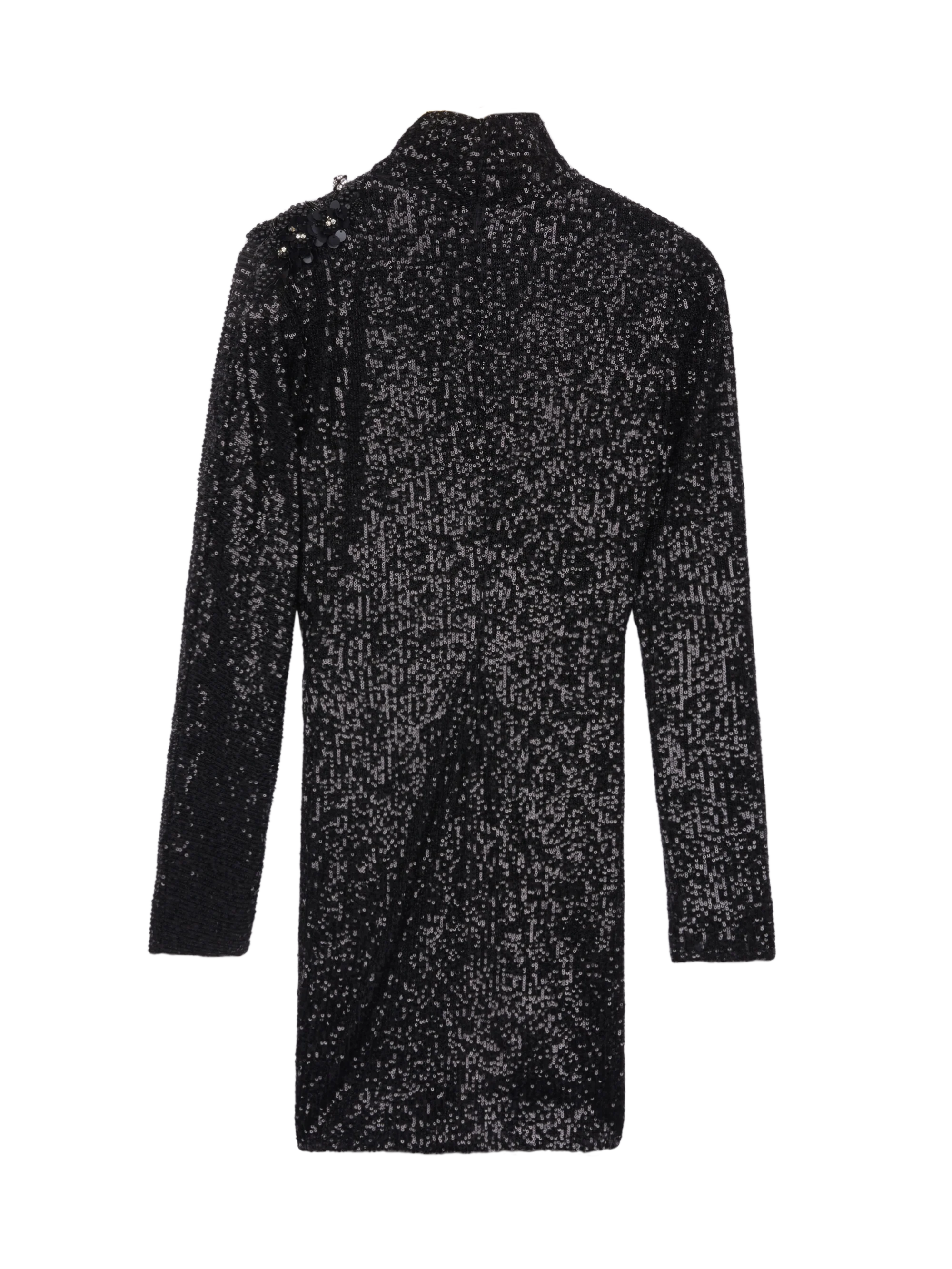 TURTLE-NECK MINI DRESS - Image 4