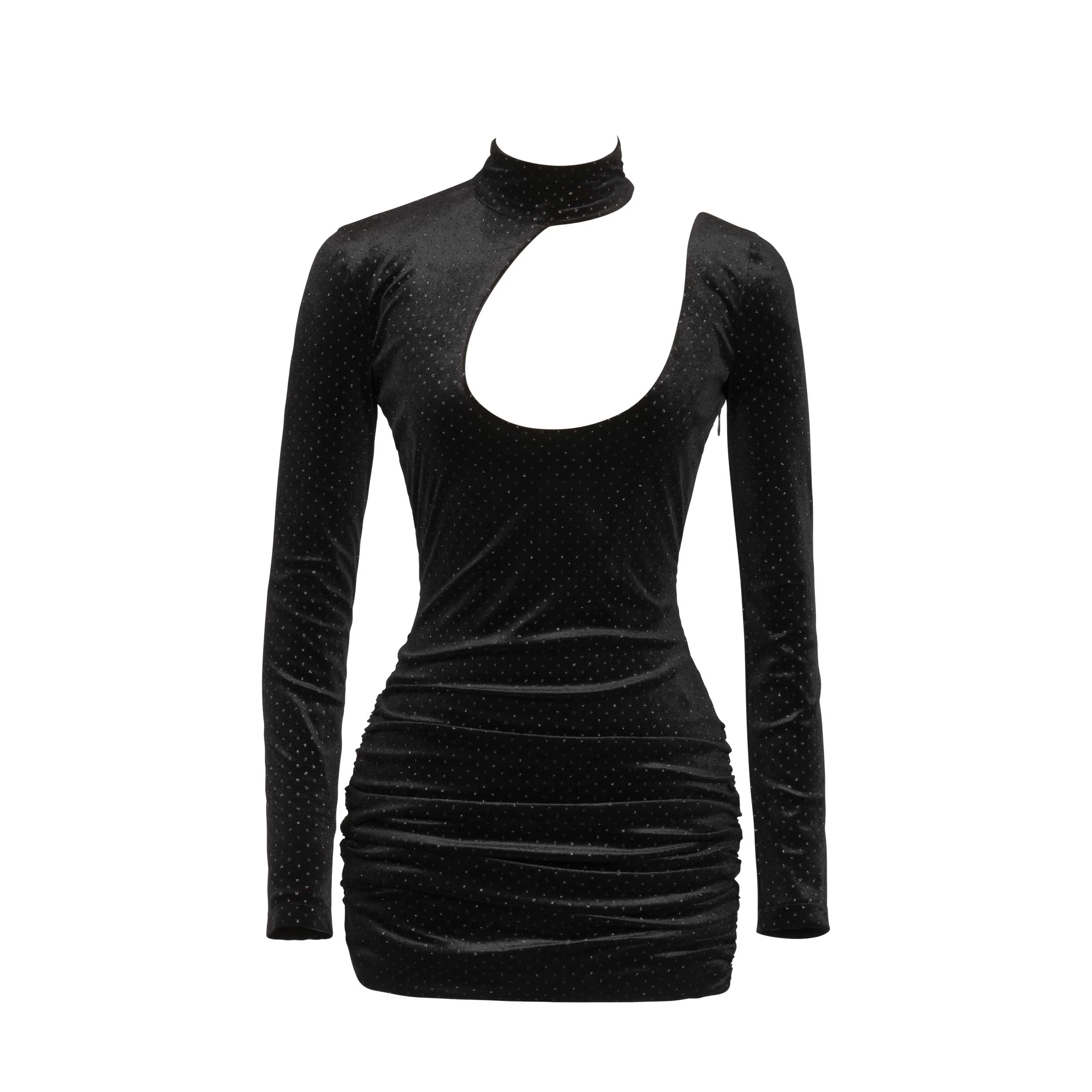 VELVET MINI DRESS - Image 5