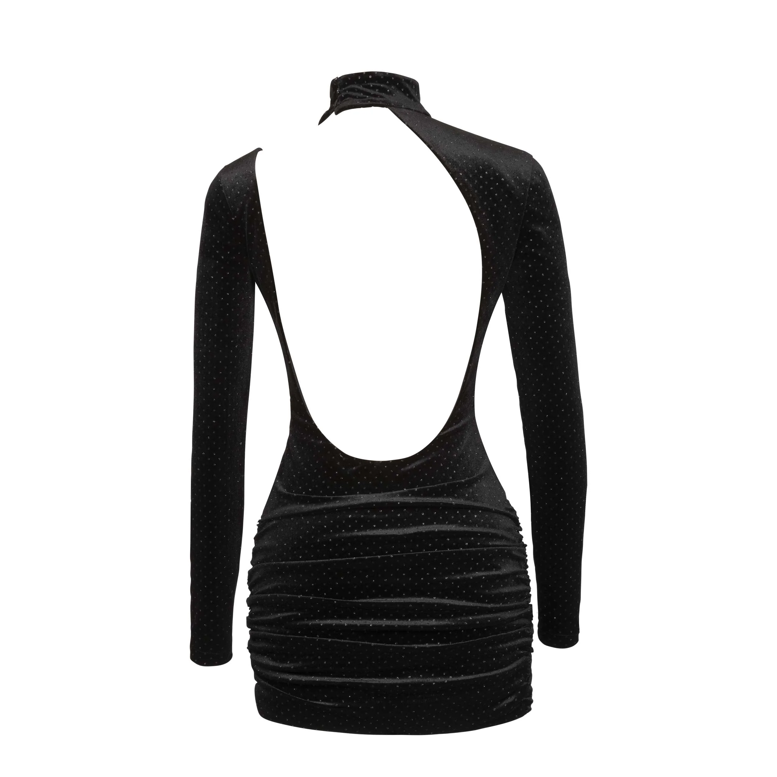 VELVET MINI DRESS - Image 6