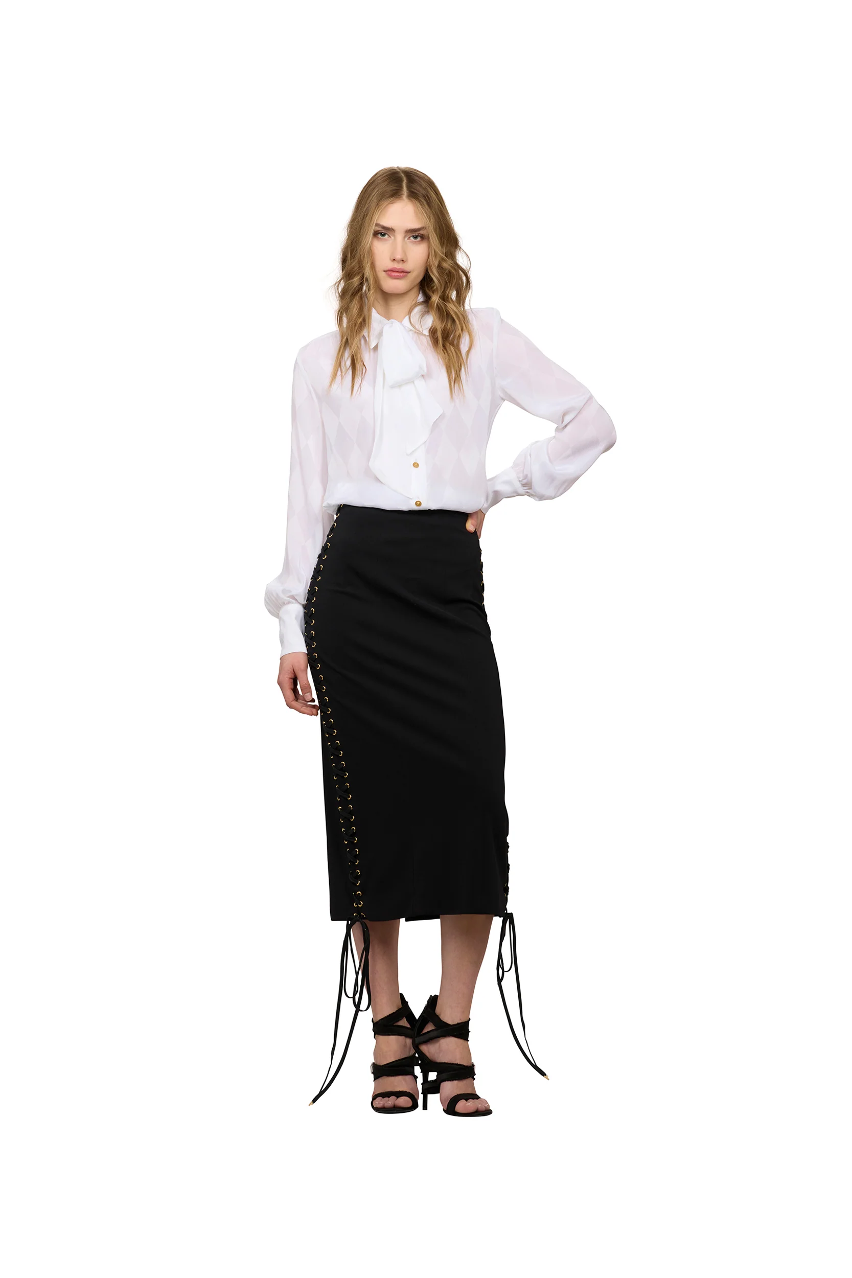 WHITE SHIRT WITH BOW - Image 3