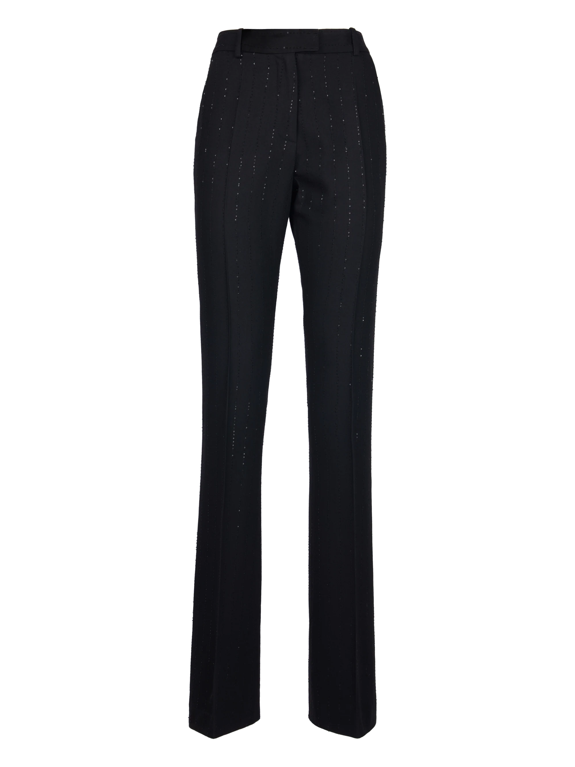 PINSTRIPE MICROSEQUINS FLARE PANTS - Image 3